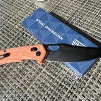 Ніж складаний туристичний SRM Retriever 9201-PJ (9 см) 8Cr13MoV / FRN помаранчевий — Photo 20