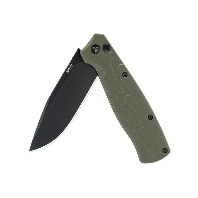 Нож складной туристический SRM (9.2 см) 14C28N / G10 зеленый — Photo 1