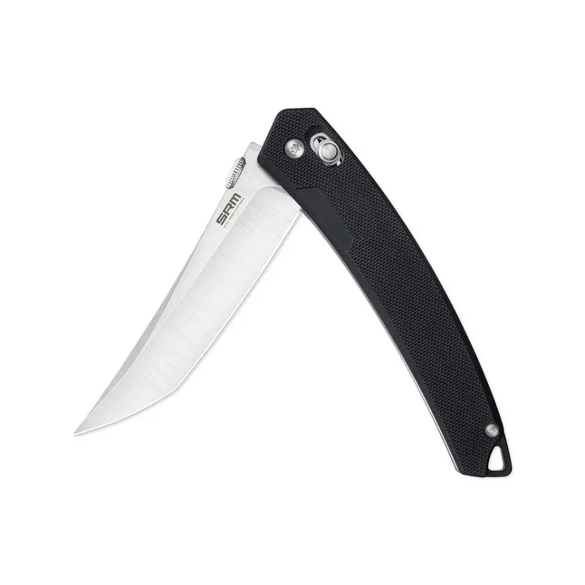 Нож складной туристический SRM 9211-GB2 (9.2 см) 8Cr13MoV / G10 черный — Photo 1