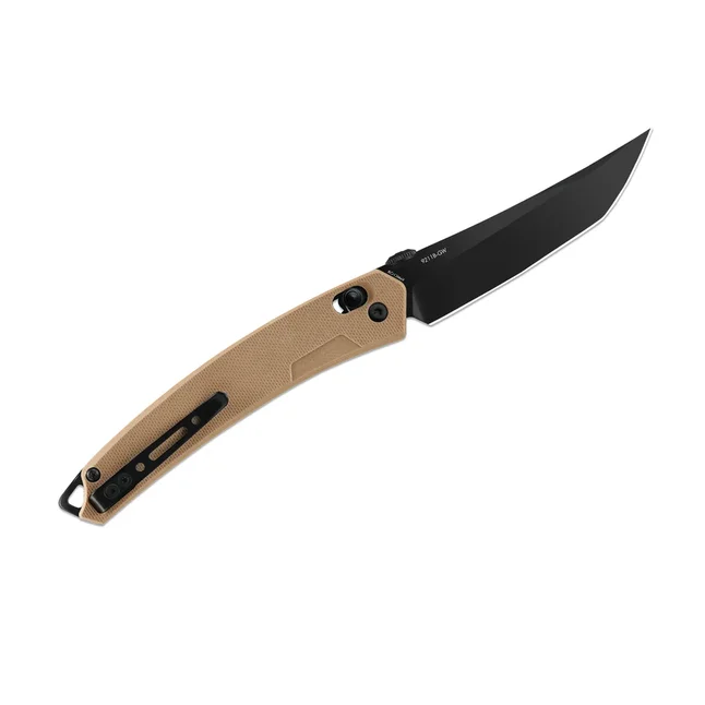 Нож складной туристический SRM 9211B-GW (9.2 см) 8Cr13MoV / G10 коричневый — Photo 2