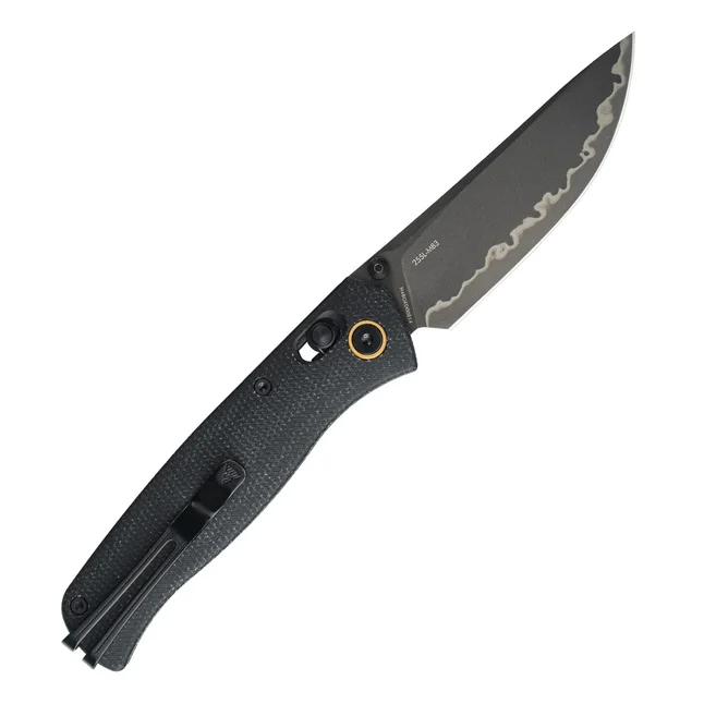Нож складной туристический SRM Medal (8,2 см) 140Cr/Micarta, черный — Photo 3