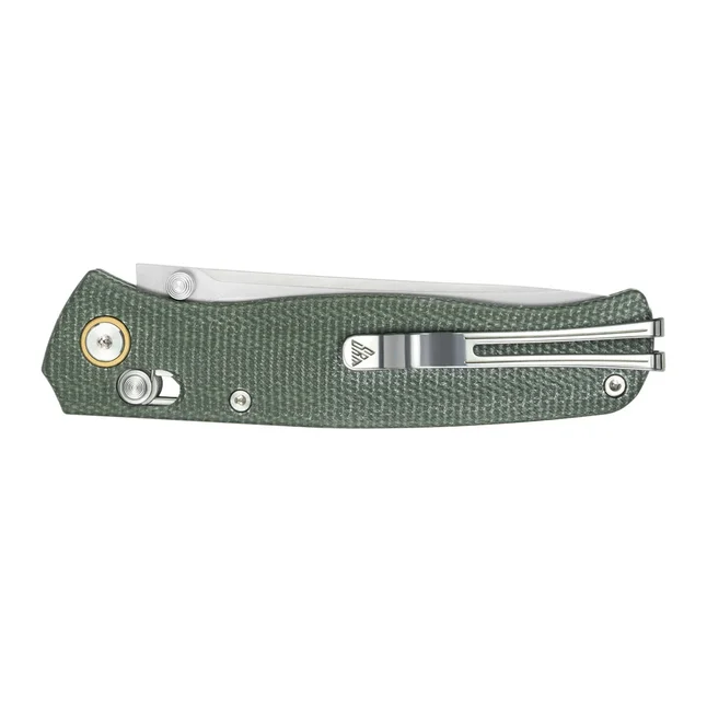 Ніж складаний туристичний SRM Medal (8,2 см) 140Cr / Micarta, зелений — Photo 6