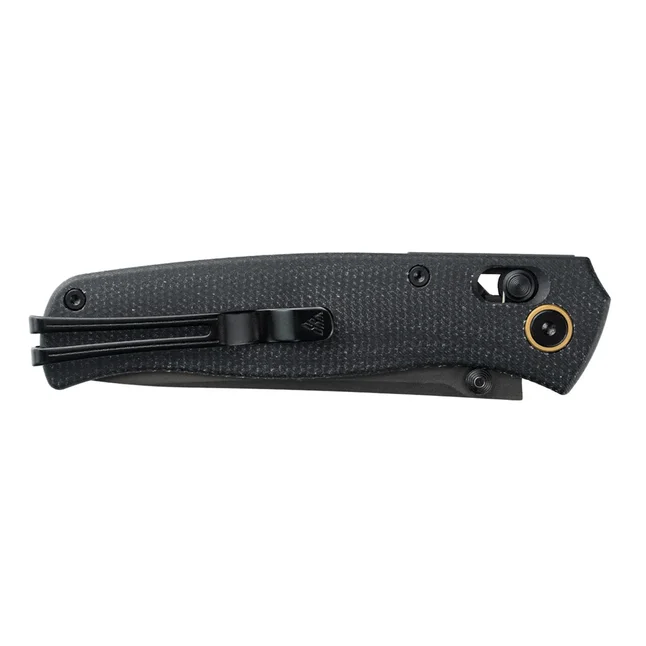 Нож складной туристический SRM Medal (8,2 см) 140Cr/Micarta, черный — Photo 5