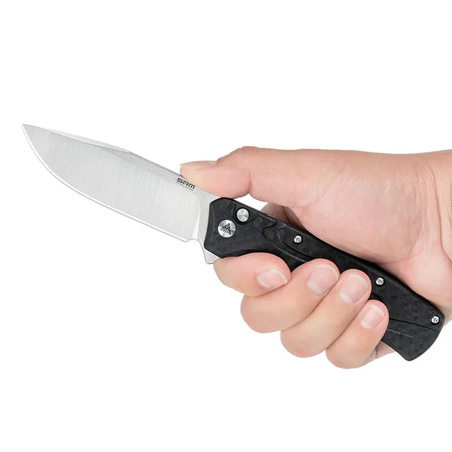 Нож складной туристический SRM (9.2 см) 14C28N / G10 черный — Photo 8