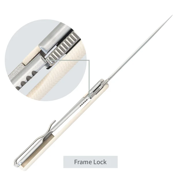 Ніж складаний SRM Palfrey 135L-GT, білий — Photo 12