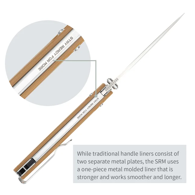 Ніж складаний SRM Terrier 258L-GW2, коричневий — Photo 12