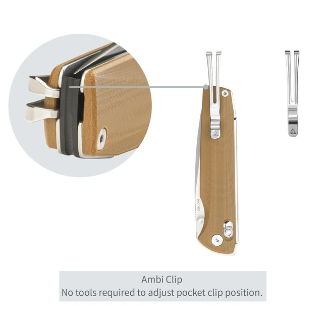 Ніж складаний SRM Terrier 258L-GW2, коричневий — Photo 13