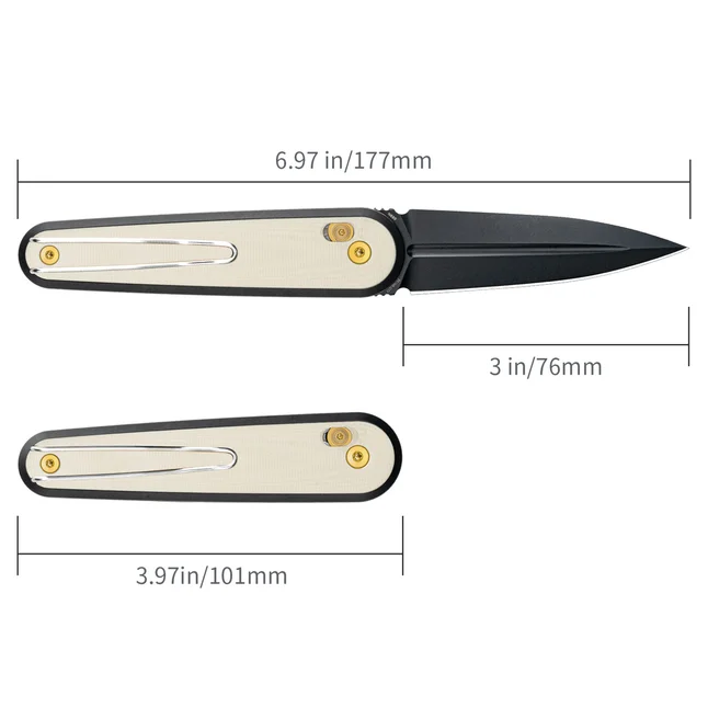 Ніж складаний SRM Twin 251MB-GT2, білий — Photo 9