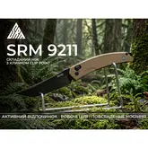 Нож складной туристический SRM 9211B-GW (9.2 см) 8Cr13MoV / G10 коричневый — Photo 17