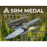 Ніж складаний туристичний SRM Medal (8,2 см) 140Cr / Micarta, зелений — Photo 22