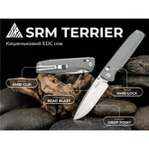 Нож складной туристический SRM Terrier (9 см) 140Cr/G10 серый — Photo 22