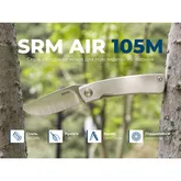 Нож складной карманный SRM Air 105M-GK, (7,5 см) 14C28N/G10, белый — Photo 19