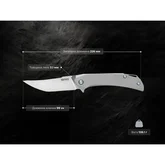 Ніж складаний SRM Asika 1411-TZ, сірий — Photo 9