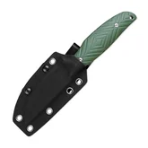 Ніж з чохлом туристичний SRM Fossa 605T-GP, (8.8 см) 14C28N / G10 зелений — Photo 13