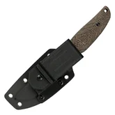 Ніж з чохлом туристичний SRM Fossa 605T-MW, (8.8 см) 14C28N / Micarta коричневий — Photo 14