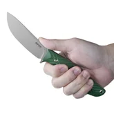 Ніж з чохлом туристичний SRM Fossa 605T-GP, (8.8 см) 14C28N / G10 зелений — Photo 15
