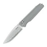 Нож складной туристический SRM Terrier (9 см) 140Cr/G10 серый — Photo 13