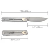 Ніж складаний SRM Palfrey 135L-GT, білий — Photo 24