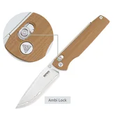 Ніж складаний SRM Terrier 258L-GW2, коричневий — Photo 25